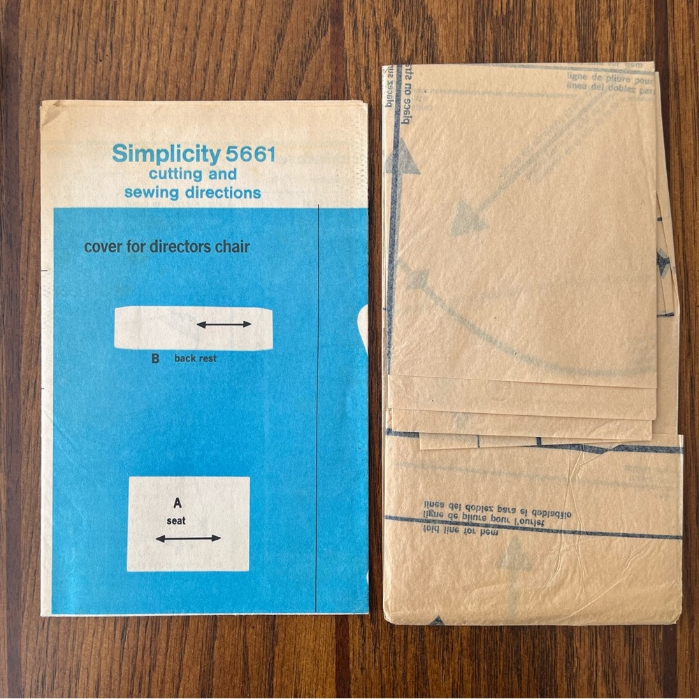 Simplicity Sewing Decorator Pattern 5661 Decorative Slip On Chair Covers 1970s - Picture 4 of 4